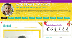 Desktop Screenshot of jackdrawsanything.com