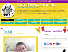 Tablet Screenshot of jackdrawsanything.com